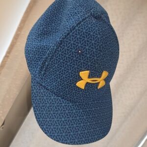 Under Armour Blue Cap with Yellow Logo